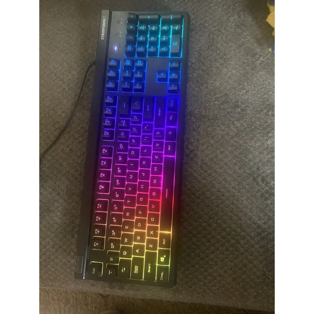CyberPowerPC NOHI 02 RGB KB-161-104 USB Wired Gaming Keyboard - N/A - No Box